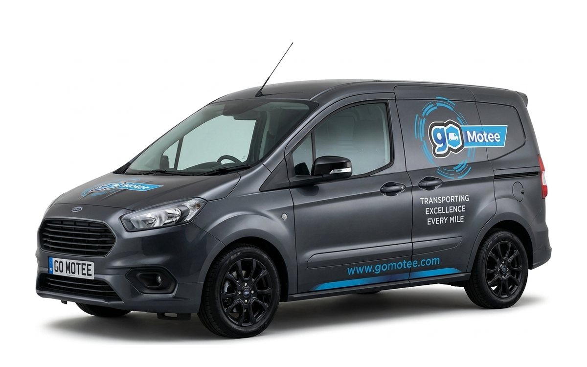 Small Van in Go Motee livery